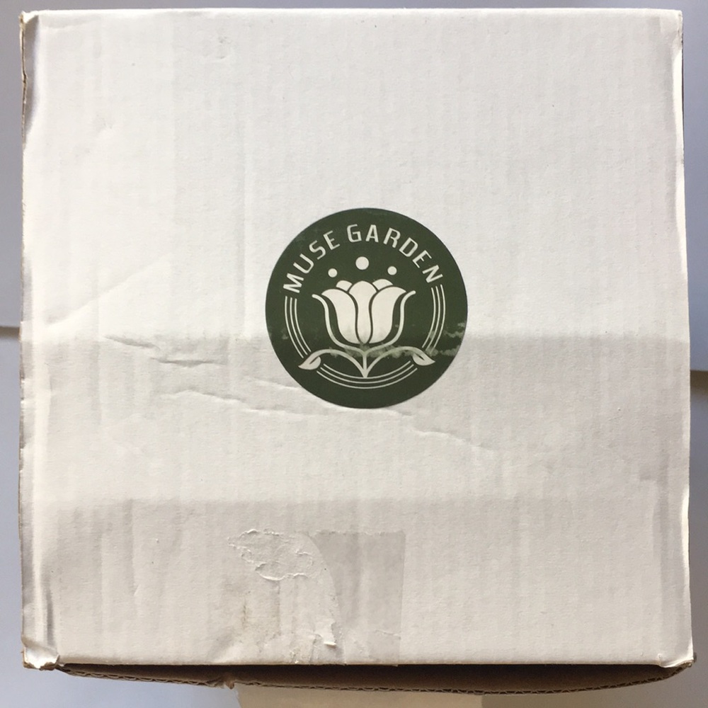 Hand blown glass hummingbird feeder